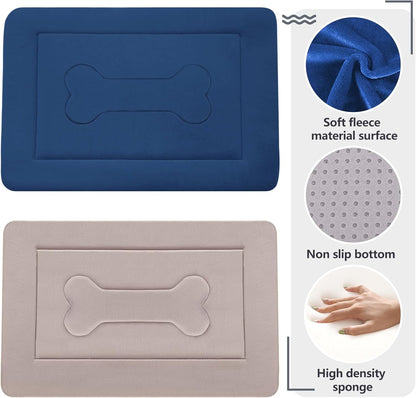 Large Non-Slip Dog Bed Crate Mat - 42" Soft, Washable Mattress for Ultimate Comfort