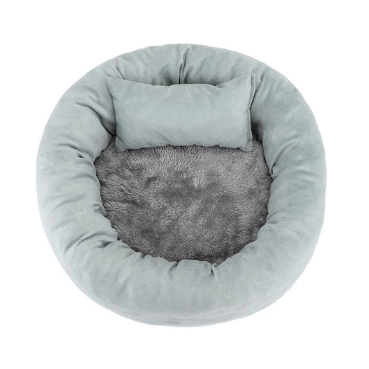 Pet Beds Small Dogs Puppy Bed Sofa Dog Accessorys Accessories Plush Medium Basket Warm Washable Fluffy Kennel Pets Products