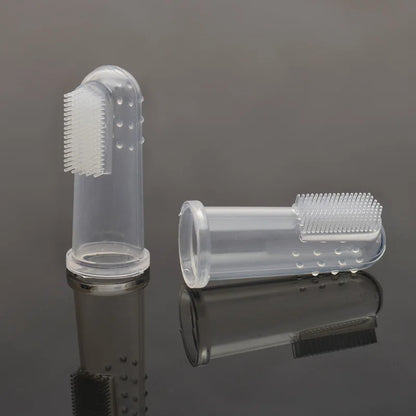 Dog Latex Fingertips Brush Silicone Finger Toothbrush Tartar Oral Cleaning Products Fingertips Brush Fingertips Pet Products