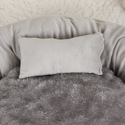 Pet Beds Small Dogs Puppy Bed Sofa Dog Accessorys Accessories Plush Medium Basket Warm Washable Fluffy Kennel Pets Products