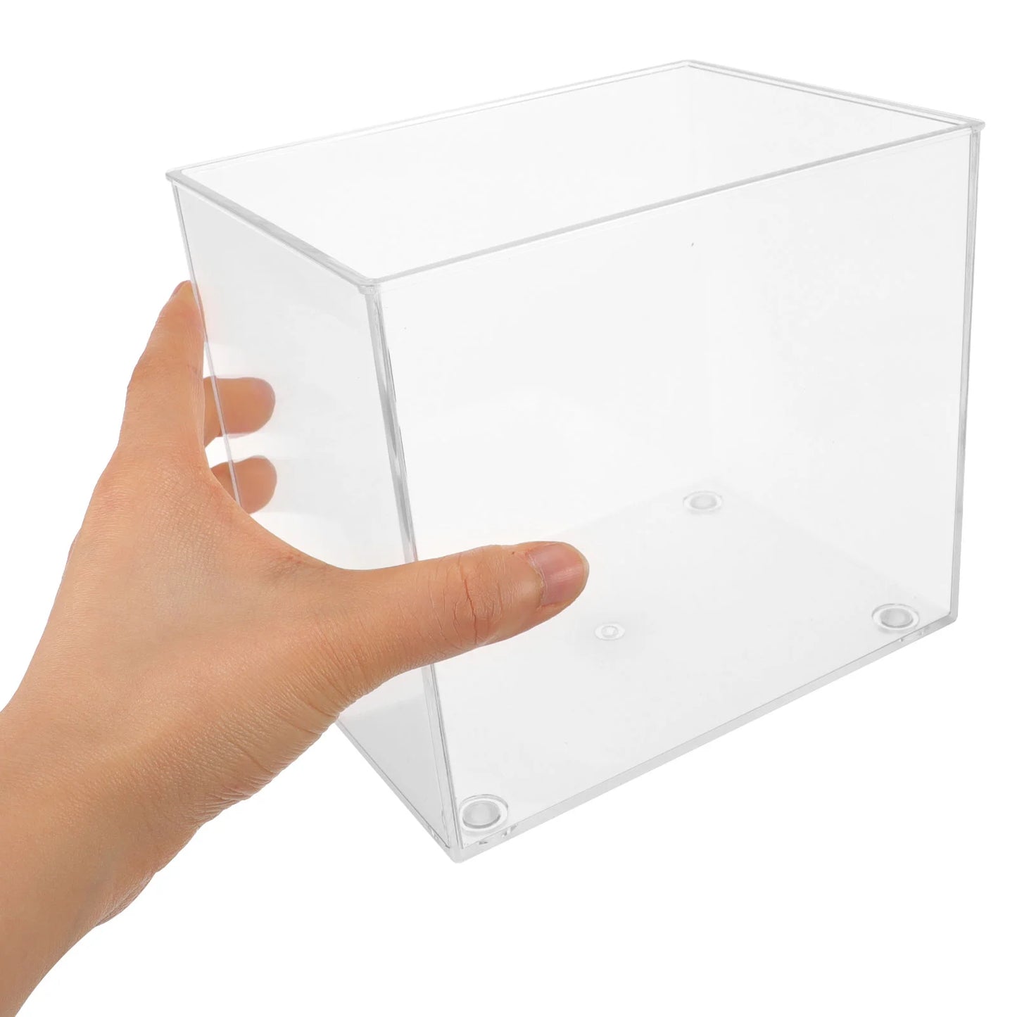 M Size Mini Aquarium Transparent Fish Tank Desktop Square Betta Bowl Fish Bowl Small Fish Tank Plastic Aquarium Pet Products