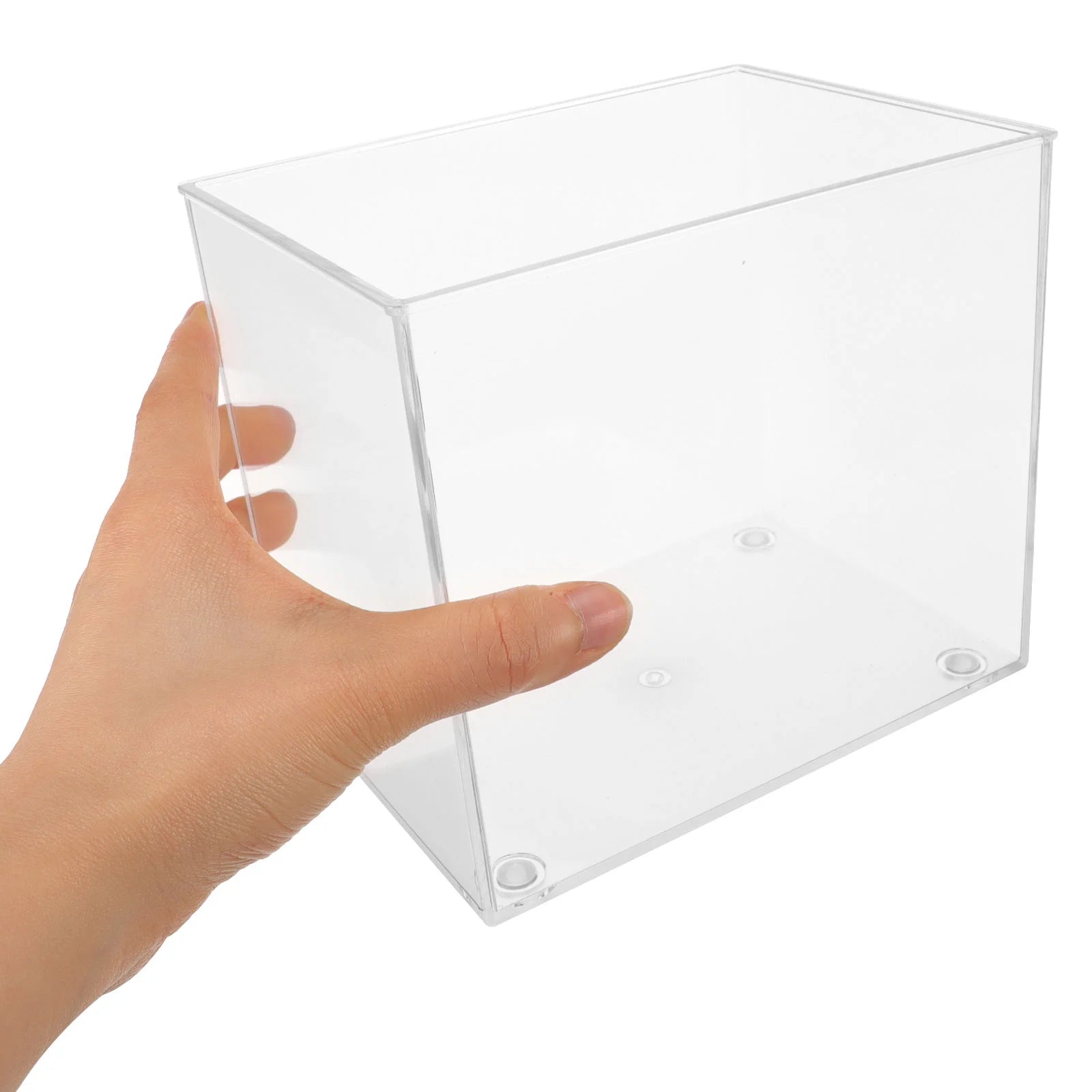M Size Mini Aquarium Transparent Fish Tank Desktop Square Betta Bowl Fish Bowl Small Fish Tank Plastic Aquarium Pet Products