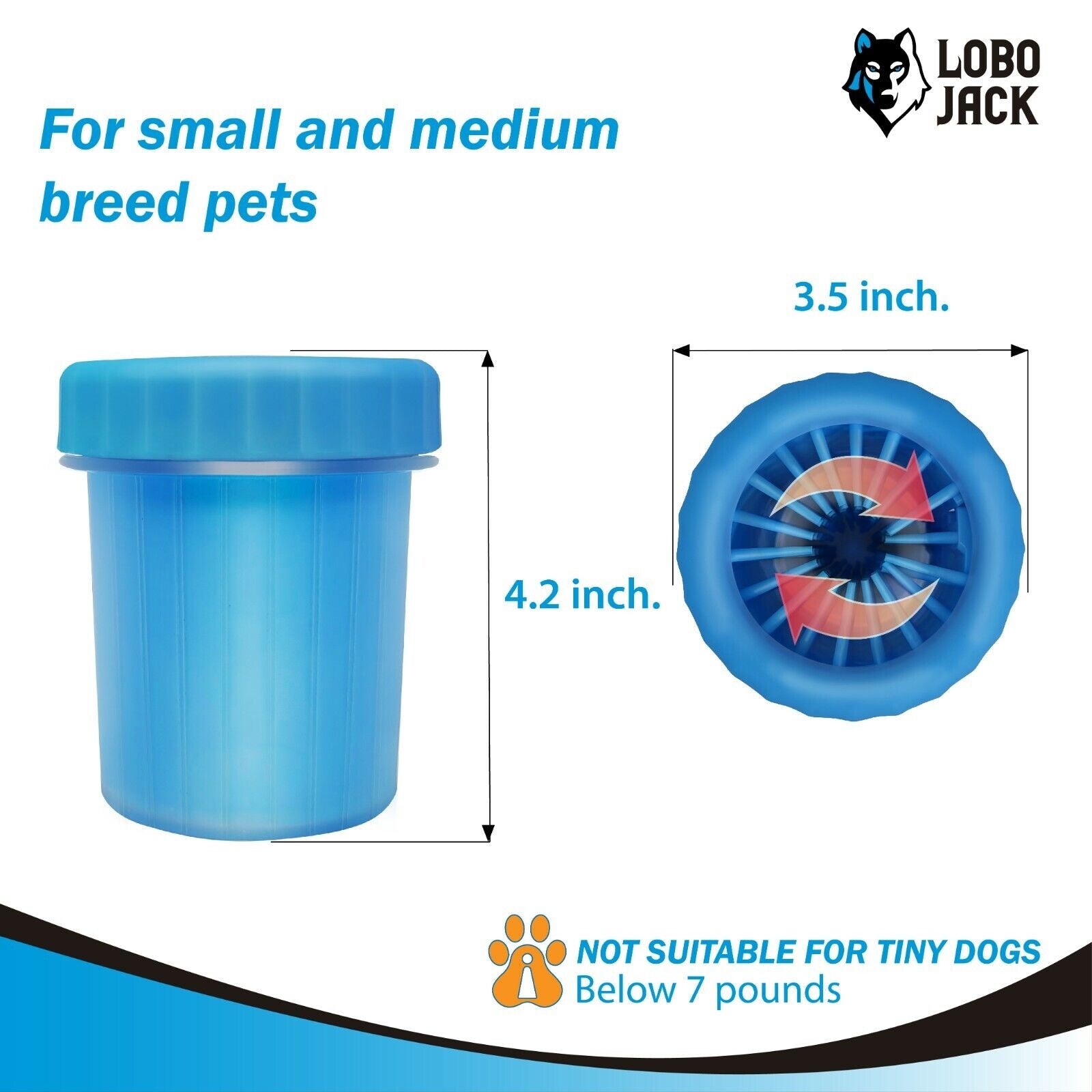 Portable Dog Paw Cleaner - Essential Washer Cup for Small & Medium Breeds