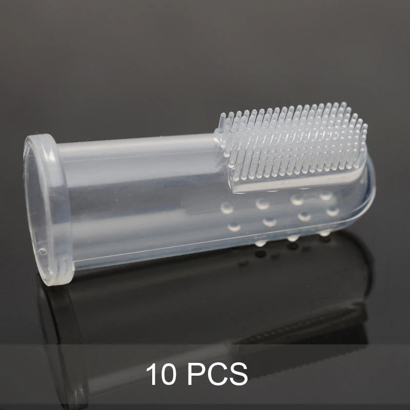 Dog Latex Fingertips Brush Silicone Finger Toothbrush Tartar Oral Cleaning Products Fingertips Brush Fingertips Pet Products