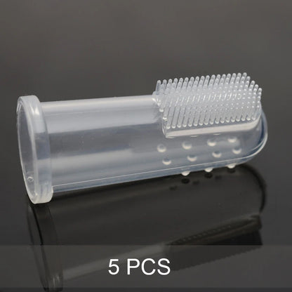 Dog Latex Fingertips Brush Silicone Finger Toothbrush Tartar Oral Cleaning Products Fingertips Brush Fingertips Pet Products