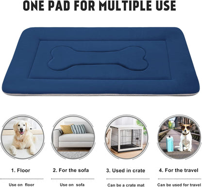 Large Non-Slip Dog Bed Crate Mat - 42" Soft, Washable Mattress for Ultimate Comfort